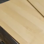 MDF board veneered with white tangential Ash, 19 mm, 2800x2070 — veneer surface