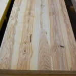 Stack of ash wall panels, knots heartwood, 19 mm, 2800x1033