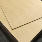 MDF sheets faced with Alder veneer 19 mm, prepared for shipment to the customer.