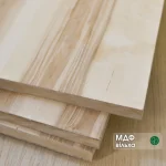 Wall panels, alder heartwood, 19 mm, 2800x1033 mm — stack in the warehouse