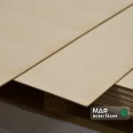 Veneered MDF board with Sawn Ash Veneer white 6 mm in stock