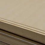 Edges and 6 mm thickness of veneered MDF board white ash