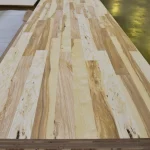 Edge of ash wall panel, parquet knots, 19 mm, 1033x2800