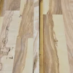Stack of ash wall panels, parquet knots, 19 mm, 1033x2800