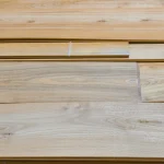 Surface of sawn acacia veneer with distinct natural grain