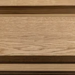 Close-up of the texture and grain pattern of sawn oak veneer
