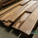 Sawn American Walnut veneer sheets 2.5 mm thick in bundles