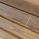 Wood grain texture of sawn American Walnut veneer