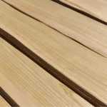Close-up texture and grain pattern of natural sliced elm veneer