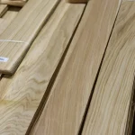 Texture and grain pattern of natural sliced oak veneer