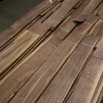 Bundles of 2nd grade sliced American Walnut veneer 1-2 meters long