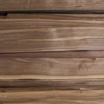 Macro photo of natural sliced walnut veneer wood grain