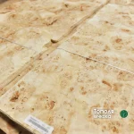 Эксклюзивный шпон капового тополя 0,6 мм, пачка на складе