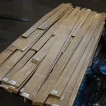 Pallet with sliced oak veneer 1.5 mm at WoodWay Expert warehouse