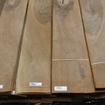 Sheets of natural sliced European walnut veneer, grade 1.