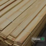 Пачка натурального строганного шпона сосны толщиной 1.5 мм на складе WoodWay Expert.