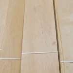 Texture and grain pattern of natural sliced alder veneer grade 2.