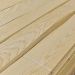 Packs of sliced white ash veneer with barcode labels