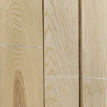 Three sheets of natural sliced white ash veneer laid side by side