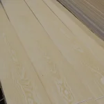 Texture and grain pattern of sliced white ash veneer
