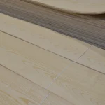 Sheets of natural sliced white ash veneer extra grade