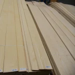Close view of white ash veneer grain, 0.6 mm