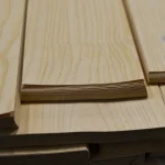 Edge of a white ash veneer sheet, grade 1