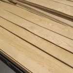 Light wood texture of white ash, extra grade sliced veneer.