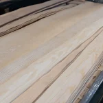 Surface of a sliced white ash veneer sheet, 0.6 mm, grade 2