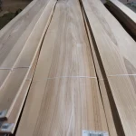 Sliced olive ash veneer sheets extra grade tied in bundles.