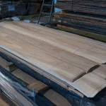 Surface of olive ash veneer close up, 0.6 mm