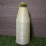 Side view of Kuper 2210 glue thread spool for veneer splicing
