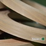 Кромка меблева берестова — рулон із підписом та логотипом на фото