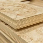 Burl poplar sawn veneer 2.5 mm with a unique eye-catching wood grain texture.